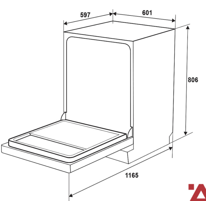 MÁY RỬA CHÉN ĐỘC LẬP HAFELE HDW F601B